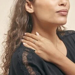 Bague Marnie Or Blanc Diamant -Garmin Soldes B3DFBDW0C6 model0