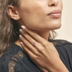 Bague Marnie Or Blanc Diamant -Garmin Soldes B3DFBDW0C6 model1