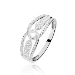 Bague Diana Or Blanc Diamant