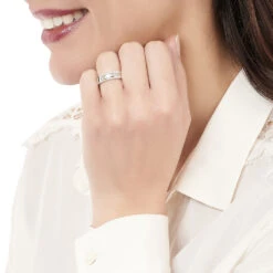 Bague Eugenie Or Blanc Diamant -Garmin Soldes B3DFBDW17S model0