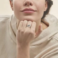 Bague Camomille Or Blanc Diamant -Garmin Soldes B3DFBDW1H1 model1