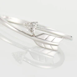 Bague Fleche Or Blanc Diamant -Garmin Soldes B3DFBDW1ZF view3