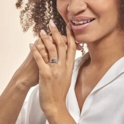 Bague Eleonore Or Blanc Diamant -Garmin Soldes B3DFBDW254 model0