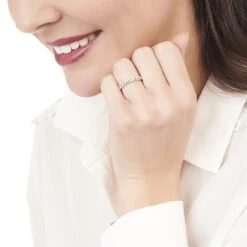 Bague Cyprine Or Blanc Diamant -Garmin Soldes B3DFBDW2GR model0