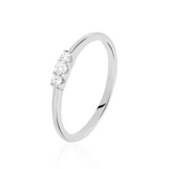 Bague Sabine Or Blanc Diamant