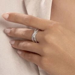 Bague Bague Or Blanc Diamant -Garmin Soldes B3DFBDW3NN model1