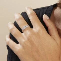 Bague Rosaleen Blanc Diamant Blanc Diamant -Garmin Soldes B3DFBDW4C3 model1