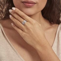 Bague Rayanna Or Blanc Diamant -Garmin Soldes B3DFBDW528 model0