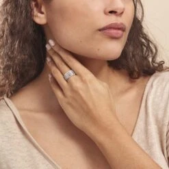 Bague Rayanna Or Blanc Diamant -Garmin Soldes B3DFBDW528 model1