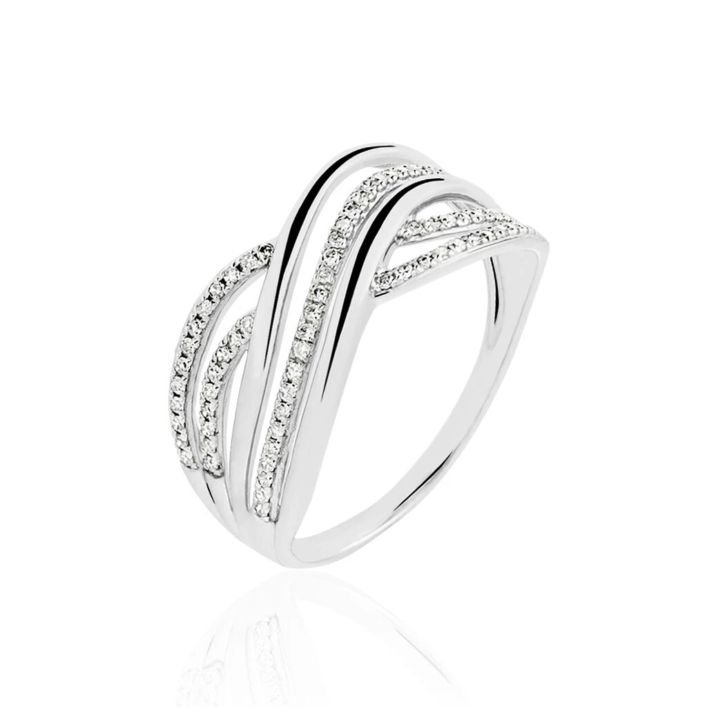 Bague Ocean Or Blanc Diamant 3 Bague Ocean Or Blanc Diamant
