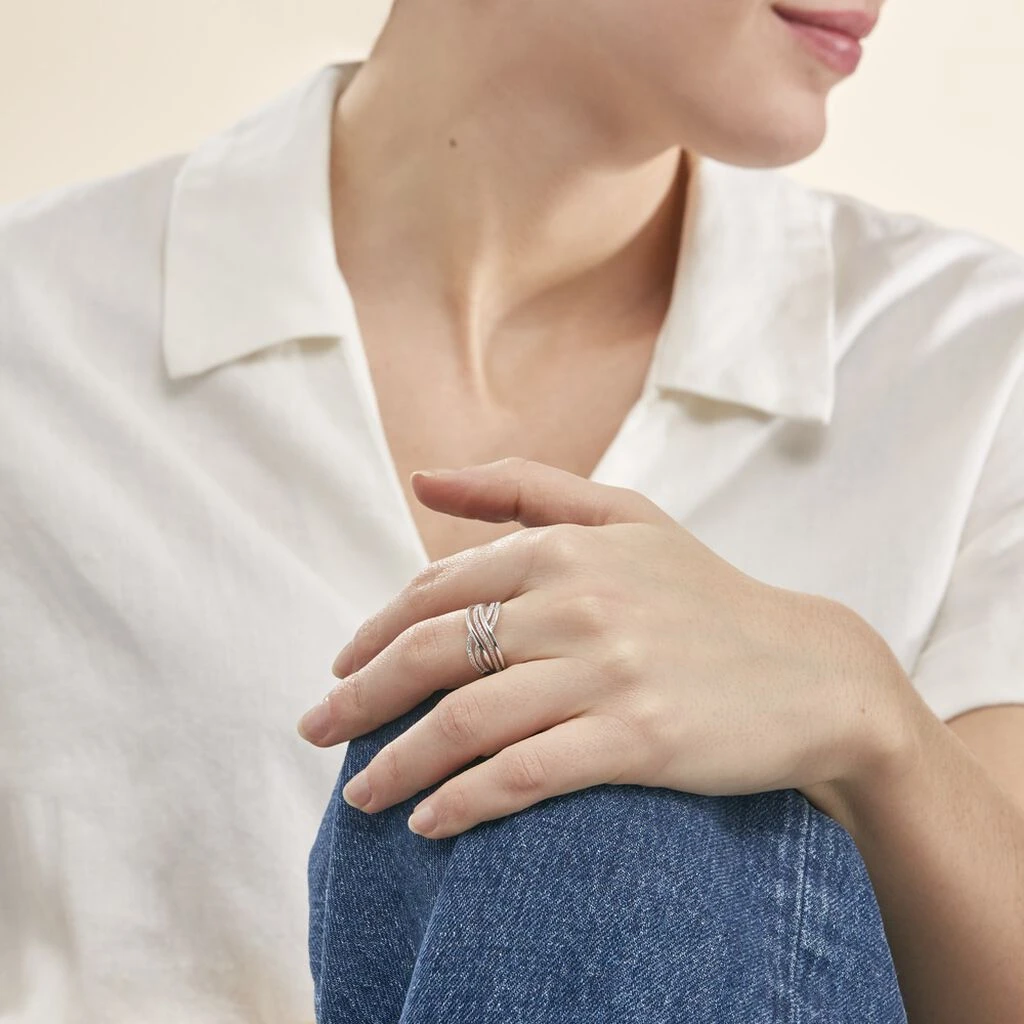 Bague Ocean Or Blanc Diamant 6 Bague Ocean Or Blanc Diamant – Image 4