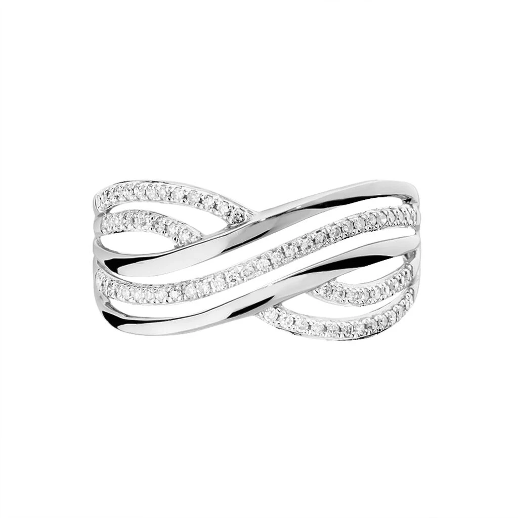 Bague Ocean Or Blanc Diamant 4 Bague Ocean Or Blanc Diamant – Image 2