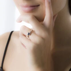 Bague Camilia Or Blanc Emeraude -Garmin Soldes B3DFBEV329 model0