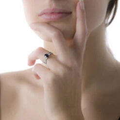 Bague Candice Or Blanc Grenat 9 Bague Candice Or Blanc Grenat -Garmin Soldes B3DFBGR027 model0