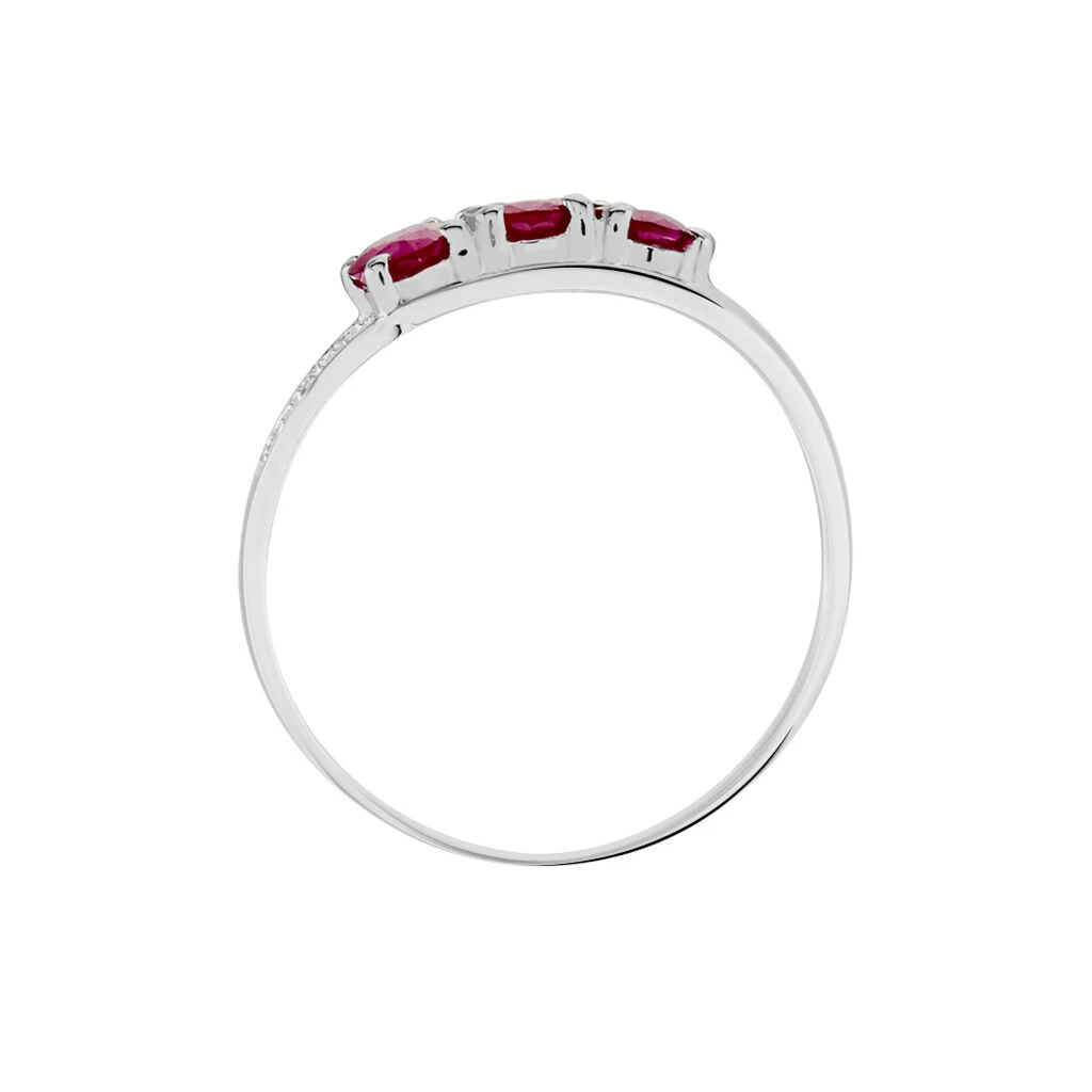 Bague Or Blanc Rubis 5 Bague Or Blanc Rubis – Image 3