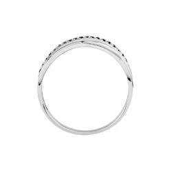 Bague Or Blanc Mauraine Saphirs -Garmin Soldes B3DFBSB01T view2