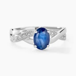 Bague Candice Or Blanc Saphir