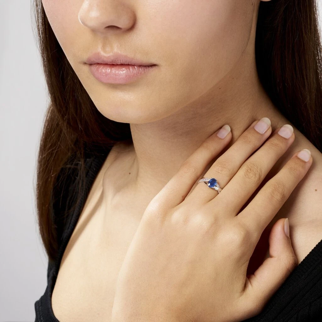Bague Candice Or Blanc Saphir 7 Bague Candice Or Blanc Saphir – Image 5