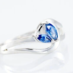 Bague Sakina Or Blanc Saphir -Garmin Soldes B3DFBSB038 view3