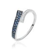 Bague Amelie Or Blanc Saphir Et Diamant -Garmin Soldes B3DFBSB043 master