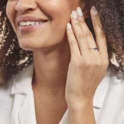 Bague Amelie Or Blanc Saphir Et Diamant -Garmin Soldes B3DFBSB043 model1