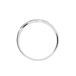 Bague Amelie Or Blanc Saphir Et Diamant -Garmin Soldes B3DFBSB043 view2