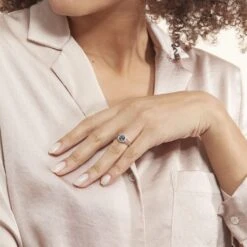 Bague Or Blanc Maeva Topaze Oxydes De Zirconium -Garmin Soldes B3DFBT5586 model0