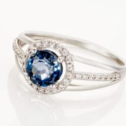 Bague Or Blanc Maeva Topaze Oxydes De Zirconium -Garmin Soldes B3DFBT5586 view3