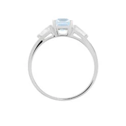 Bague Medyna Or Blanc Topaze Et Oxyde De Zirconium -Garmin Soldes B3DFBTB679 view2