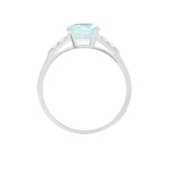 Bague Maysara Or Blanc Topaze Et Oxyde De Zirconium -Garmin Soldes B3DFBTB681 view2