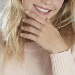 Bague Noria Or Blanc Topaze Et Oxyde De Zirconium -Garmin Soldes B3DFBTB719 model1