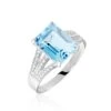Bague Or Blanc Darryl Topaze Oxydes De Zirconium -Garmin Soldes B3DFBTB811 master