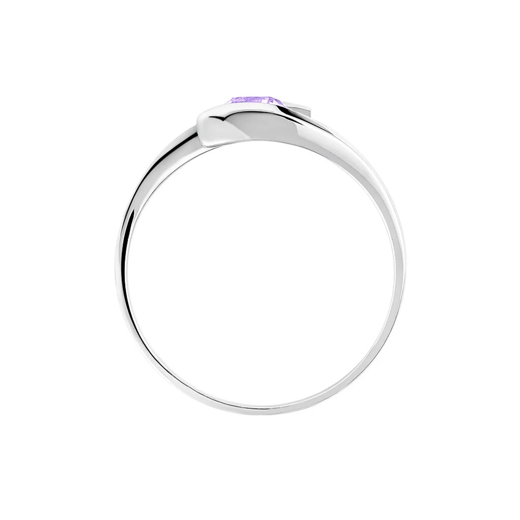 Bague Tiphaine Or Blanc Amethyste 5 Bague Tiphaine Or Blanc Amethyste – Image 3