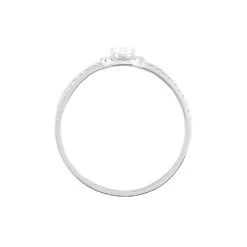 Bague Hildana Or Blanc Oxyde De Zirconium -Garmin Soldes B3DFBZW07X view2