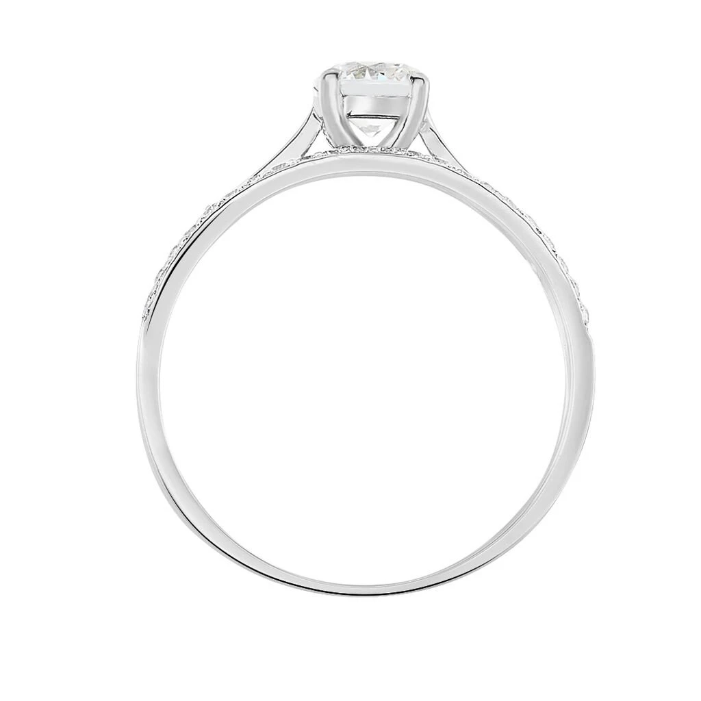 Bague Solitaire Anatoline Or Blanc Oxyde De Zirconium 5 Bague Solitaire Anatoline Or Blanc Oxyde De Zirconium – Image 3
