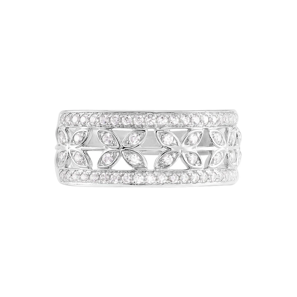 Bague Aella Or Blanc Oxyde De Zirconium 4 Bague Aella Or Blanc Oxyde De Zirconium – Image 2