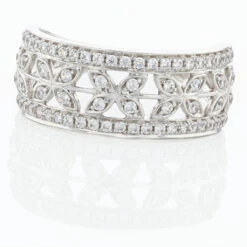 Bague Aella Or Blanc Oxyde De Zirconium 10 Bague Aella Or Blanc Oxyde De Zirconium -Garmin Soldes B3DFBZW0GV view3