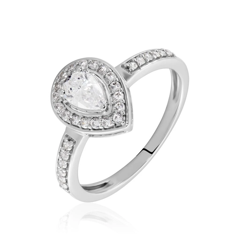 Bague Or Blanc Uxellus Oxyde De Zirconium 3 Bague Or Blanc Uxellus Oxyde De Zirconium