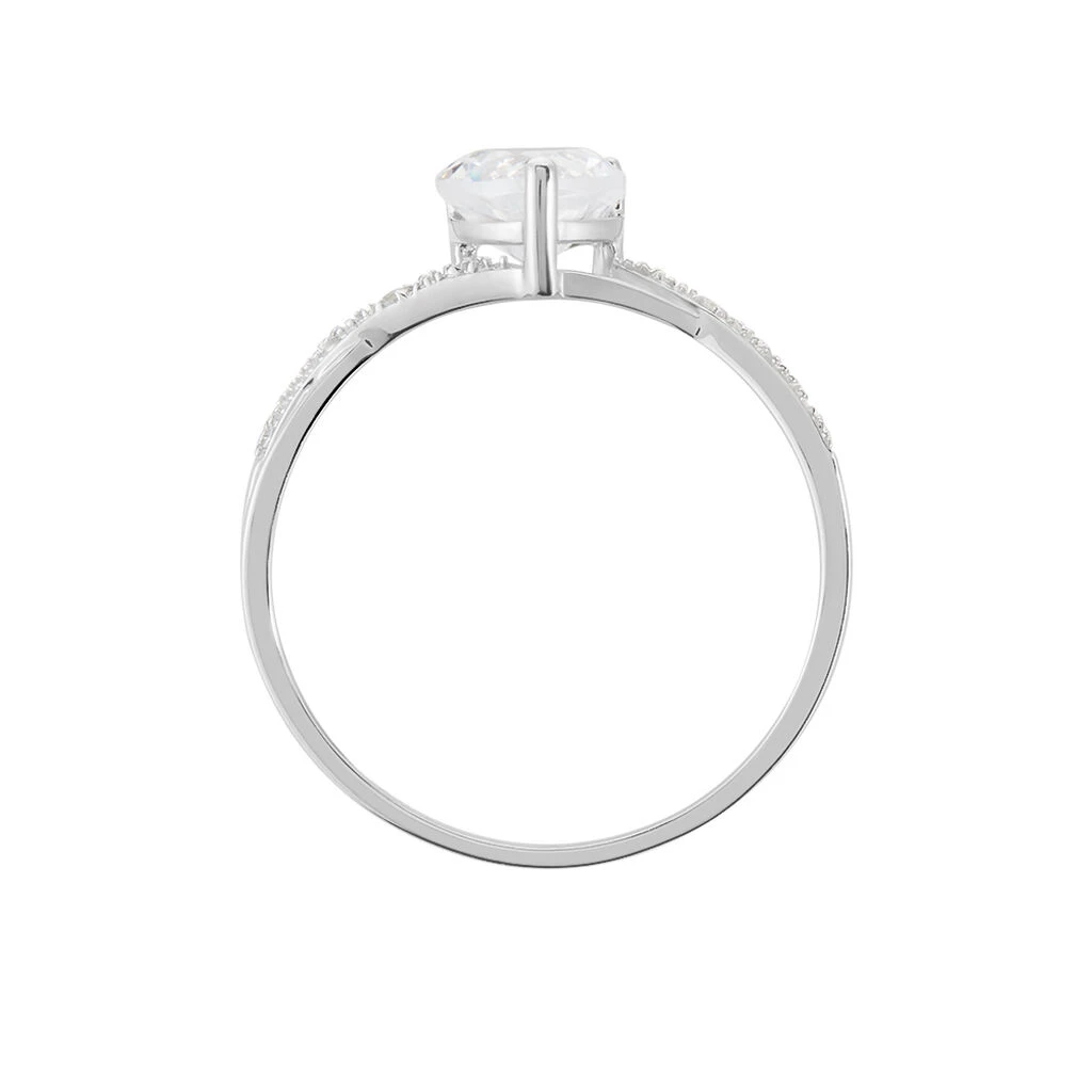 Bague Or Blanc Clothilde Oxyde De Zirconium 5 Bague Or Blanc Clothilde Oxyde De Zirconium – Image 3