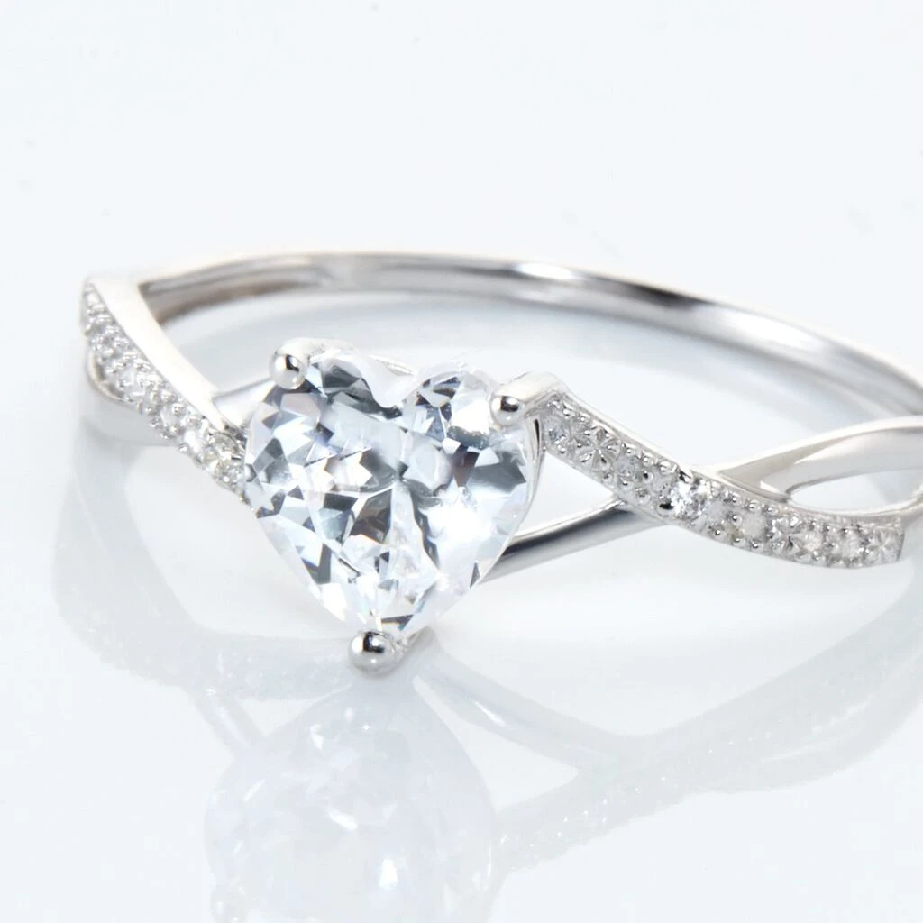 Bague Or Blanc Clothilde Oxyde De Zirconium 6 Bague Or Blanc Clothilde Oxyde De Zirconium – Image 4