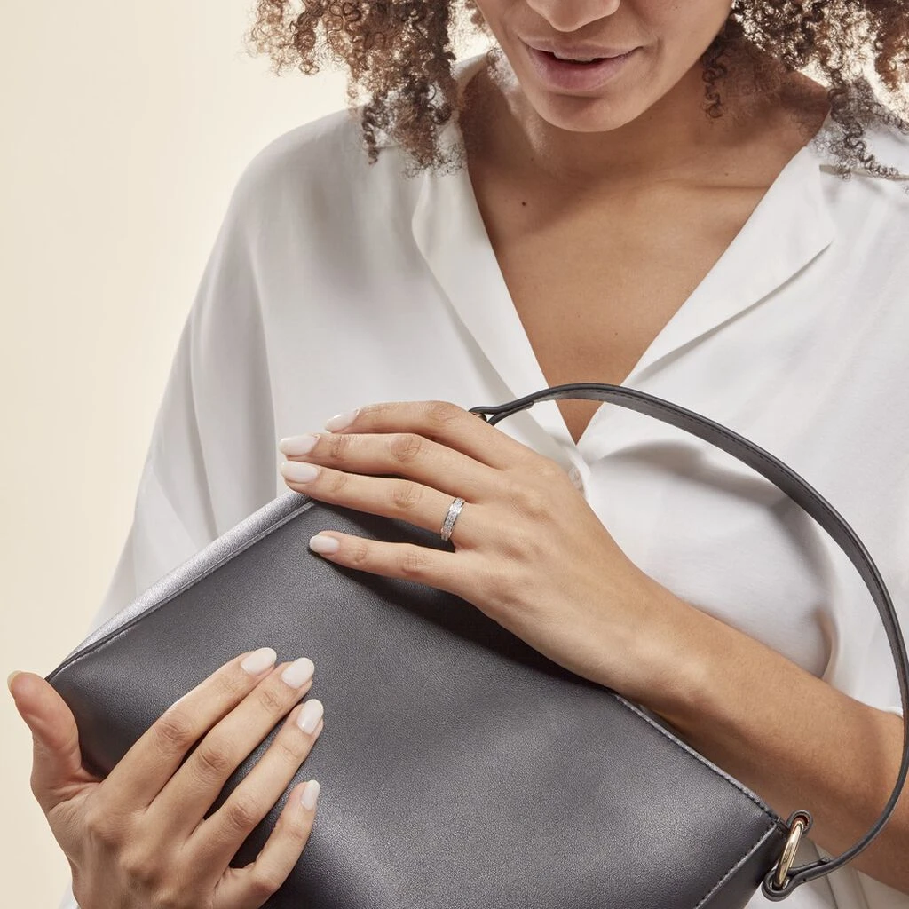 Bague Morjana Or Blanc Oxyde De Zirconium 7 Bague Morjana Or Blanc Oxyde De Zirconium – Image 5