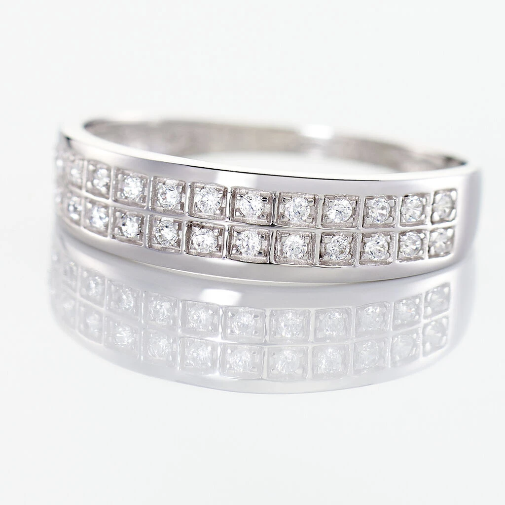 Bague Morjana Or Blanc Oxyde De Zirconium 6 Bague Morjana Or Blanc Oxyde De Zirconium – Image 4