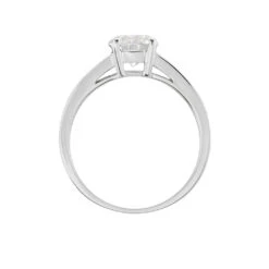 Bague Solitaire Tatjana Or Blanc Oxyde De Zirconium -Garmin Soldes B3DFBZW615 view2