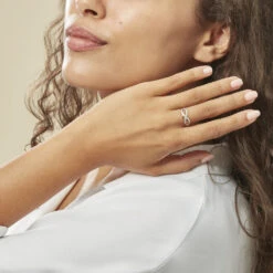 Bague Vaguelette Or Jaune Diamant -Garmin Soldes B3DFJDW199 model0