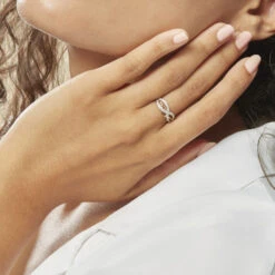 Bague Vaguelette Or Jaune Diamant -Garmin Soldes B3DFJDW199 model1