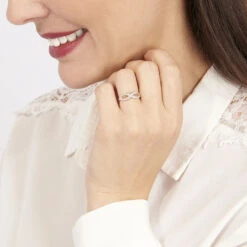 Bague Vaguelette Or Jaune Diamant -Garmin Soldes B3DFJDW199 view3