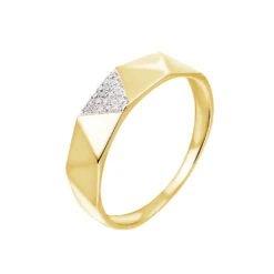 Bague Lizia Or Jaune Diamant