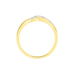 Bague Mona-lisa Or Jaune Diamant -Garmin Soldes B3DFJDW233 view2