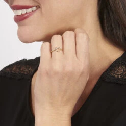 Bague Mona-lisa Or Jaune Diamant -Garmin Soldes B3DFJDW233 view3