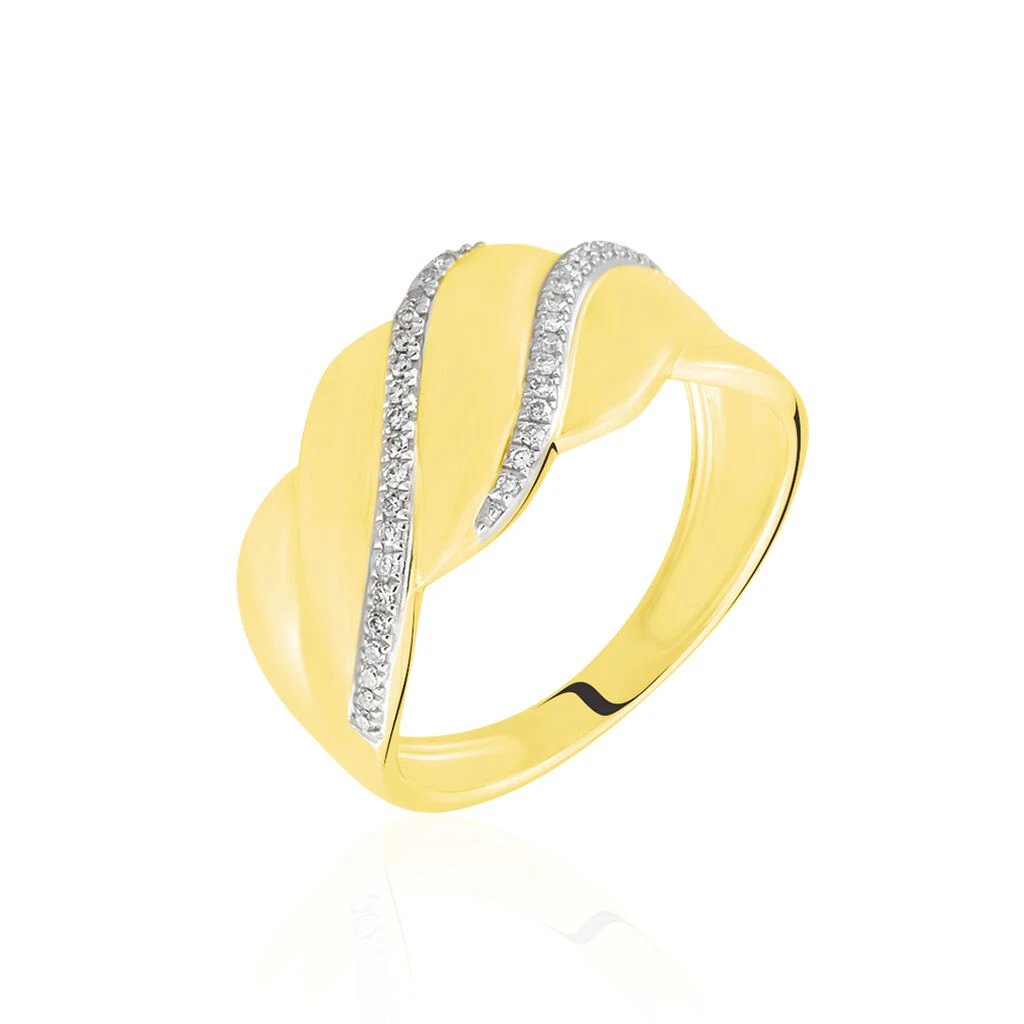 Bague Elyanne Or Jaune Diamant 3 Bague Elyanne Or Jaune Diamant